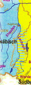 Dialektgrenze Baierisch-Schwäbisch nach König 