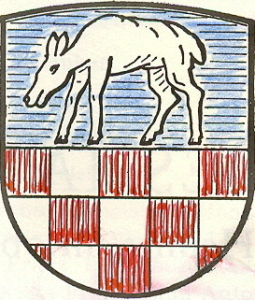 Wappen mit der Pollinger Hirschkuh